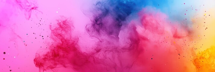 3d background minimalistic mockup with space for text artistic watercolor splashes in vibrant hues