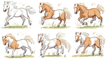 Playful Horse Sketch Illustration Great for Modern Creative Graphics and Artistic Minimalist Design Projects