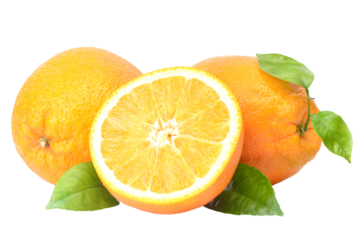 Fresh orange fruit isolated