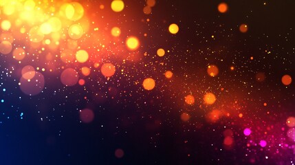 Fototapeta premium A vibrant neon particle burst background with glowing effects in bright hues