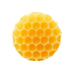 Honeycomb dripping with golden honey showcasing its intricate hexagonal structure