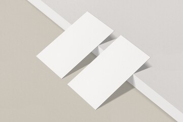 White business card, professional branding with design space