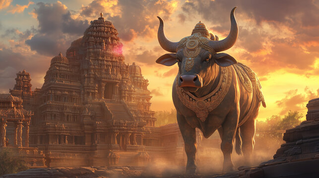 Nandi the Sacred Bull of Shiva	
