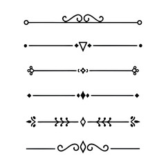 Set of divider line