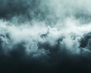 The sky is filled with clouds and a dramatic light