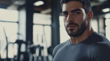 Obraz premium Thief alert at a gym, trainer noticing unusual activity. Featuring immediate response and equipment security