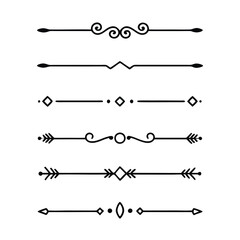Set of divider line
