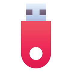 Gradient color icon, illustration for Memory, pendrive, usb.