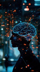 Obraz premium Abstract representation of human cognitive process.