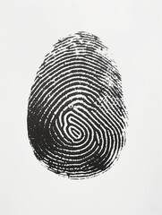 fingerprint, black and