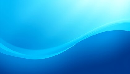 Fototapeta premium Blue Wave Abstract Background - Smooth Flowing Design
