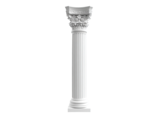 White building column