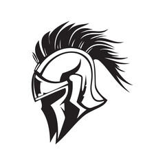 warrior helmet vector