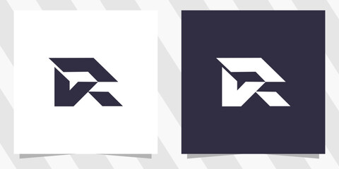 letter r logo design vector