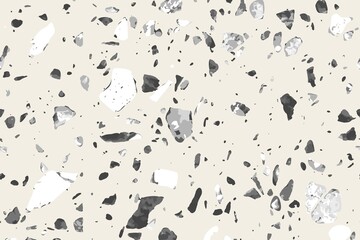 White terrazzo seamless texture marble background..More:.. White terrazzo marble seamless texture background with black confetti