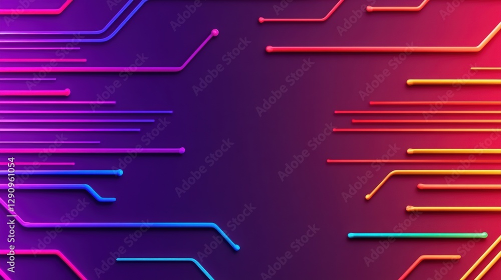 Poster vibrant colorful neon background creating an eye-catching and energetic atmosphere