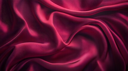 Fototapeta premium Vibrant Satin Fabric Creates a Luxurious Flowing Background