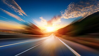 Obraz premium driving on the road