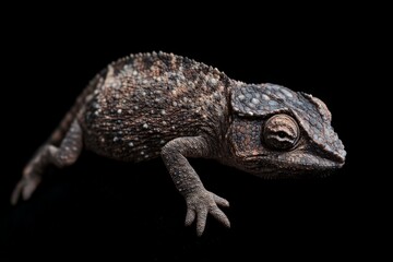 Naklejka premium Vibrant Chameleon Close-Up