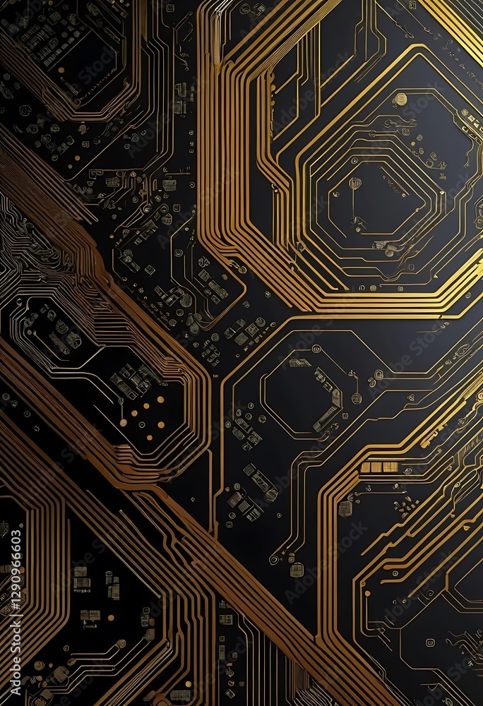 Poster a close up view of a circuit board design