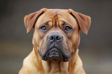 Obraz premium A brown dog looking sad, possibly lost or missing its owner