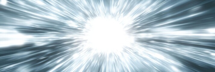 Fototapeta premium 3d background minimalistic mockup with space for text glowing white energy burst