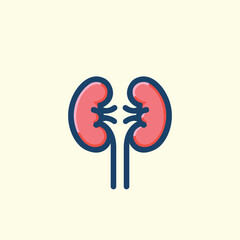 Kidney vector logo template
