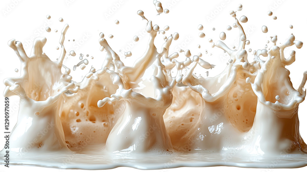 Poster dynamic splash of liquid: capturing a moment of pure liquid dynamism, the image portrays a captivati