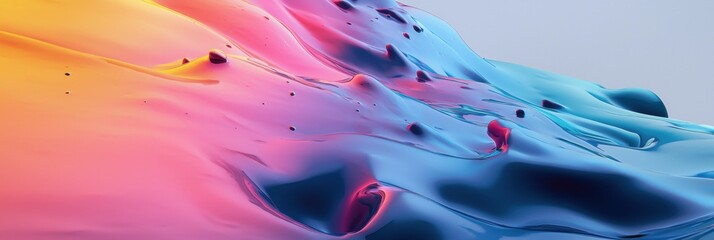 Obraz premium 3d background minimalistic mockup with space for text surreal melting color explosion
