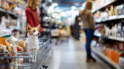 Thief alert at a pet store, employees noticing suspicious behavior. Featuring rapid detection and store protection