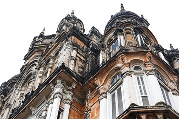 Fototapeta premium A city landmark with a prominent clock face at the top, perfect for urban or architectural scenes