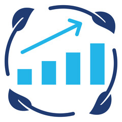 Sustainable Growth Icons For Design Elements 