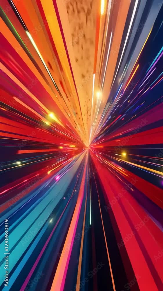 Aufkleber A colorful image with a rainbow and a black line. The rainbow is in the middle of the image and the black line is on the right side