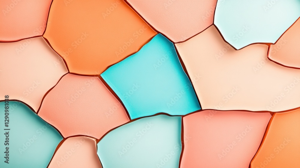 Aufkleber Colorful wall featuring an array of vibrant colors creating a stunning visual display