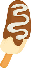 illustration chocolate banana
