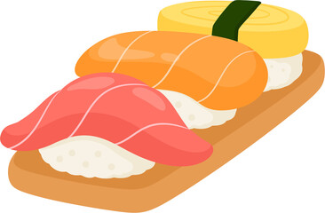 illustration sushi
