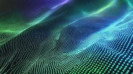 Vibrant Data Points in Motion