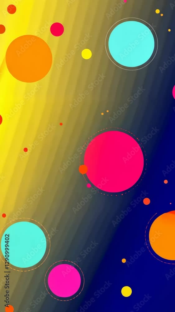 Aufkleber A colorful image of many small circles. The circles are in various colors and sizes