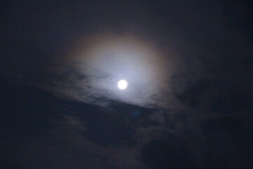 満月　月のある景色　
