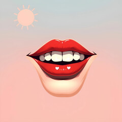 happy lips