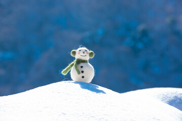雪と雪だるま