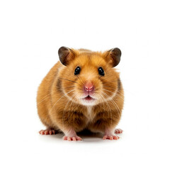 hamster on white background