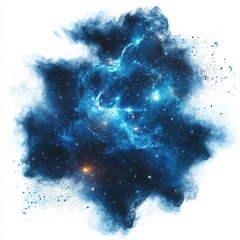 Fototapeta premium Stunning Cosmic Nebula with Bright Stars and Deep Space Background