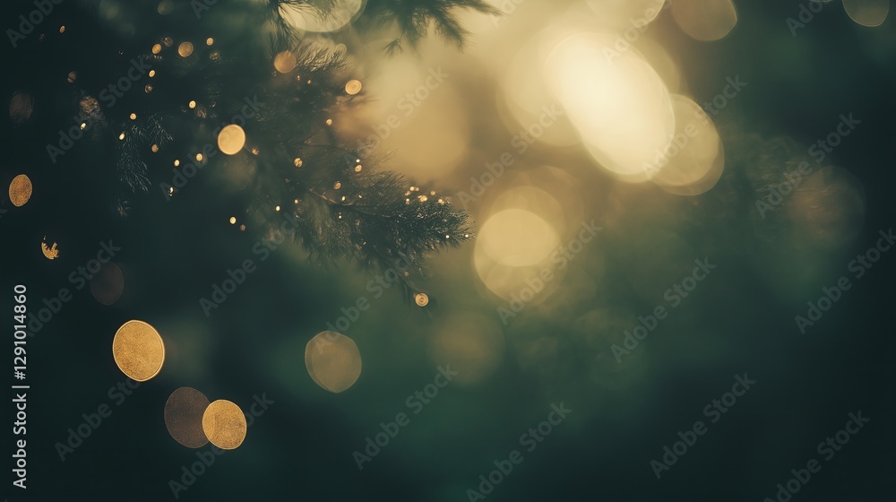 Poster a dreamy soft pastel bokeh effect with shimmering lights