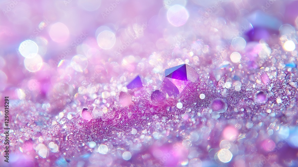 Poster a dreamy soft pastel bokeh effect with shimmering lights