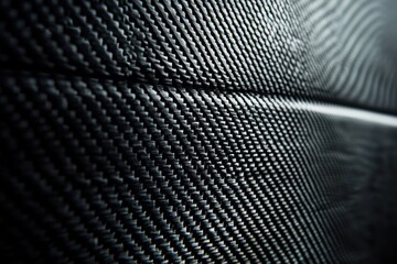 Abstract Close-Up of Carbon Fiber Weave Texture
