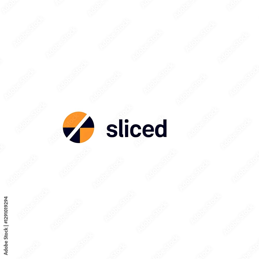 Poster circular mark sliced image design graphic artwork visual representation abstract round emblem modern