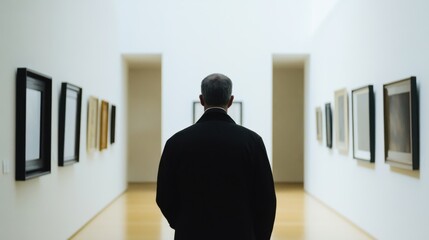 Lottery jackpot winner enjoying a private tour of an art gallery. Featuring culture and luxury