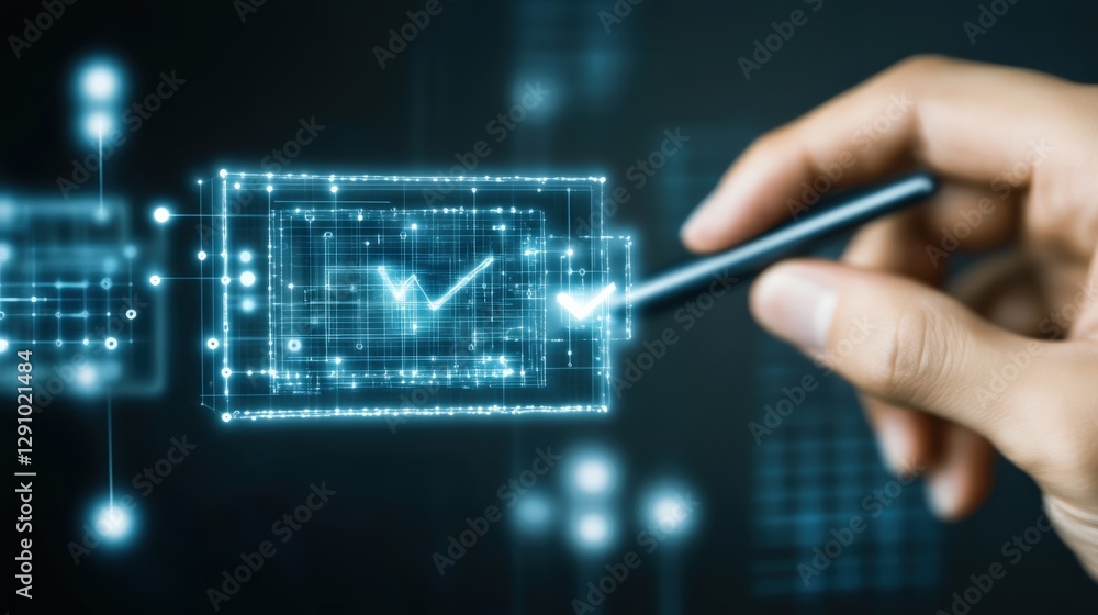 Poster digital transformation insights virtual workspace infographic modern technology close-up innovation 