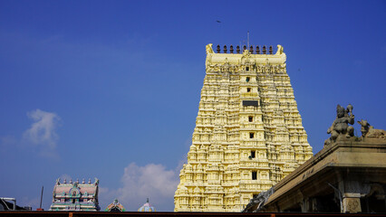 Ramanathaswamy Temple view with beautiful sky